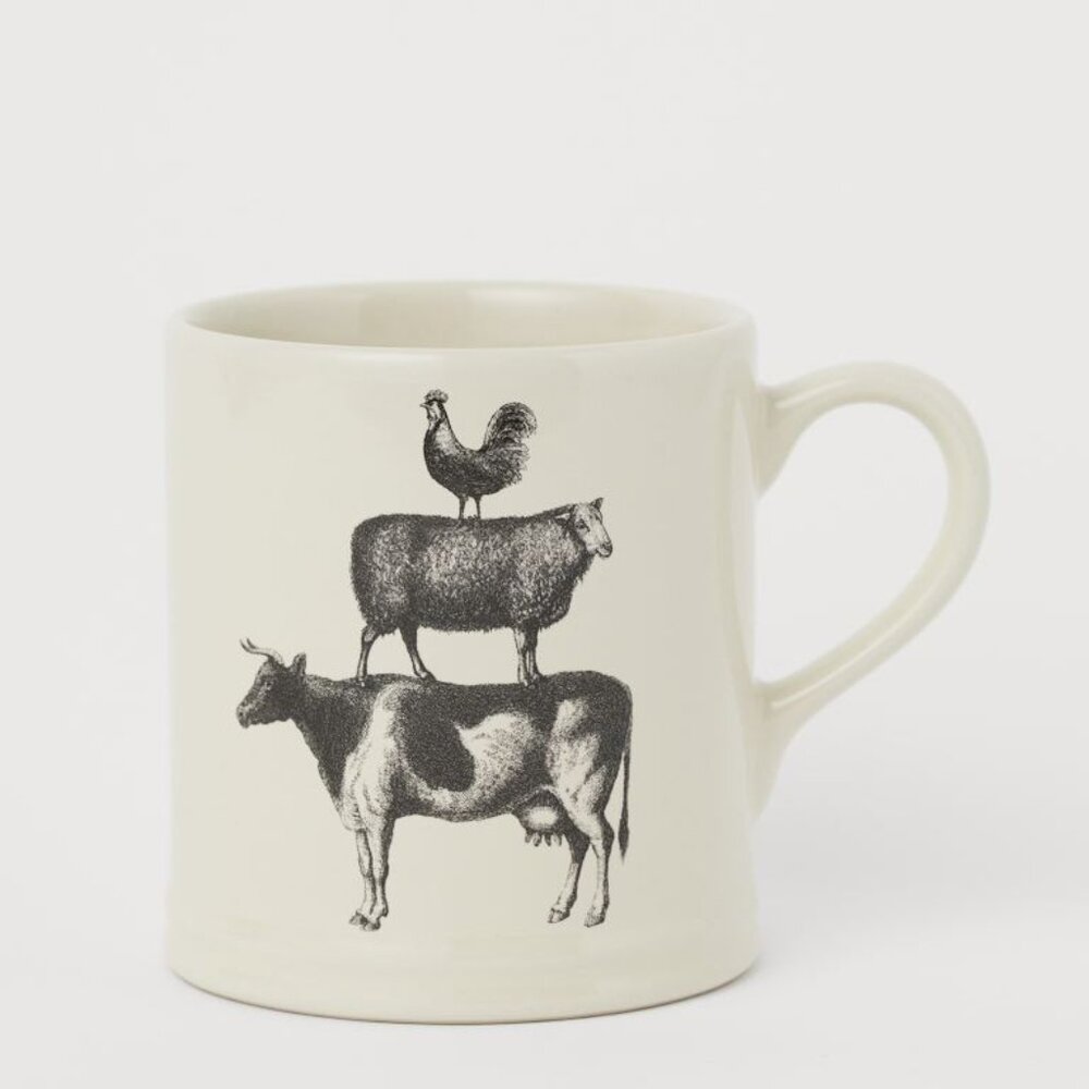 H&M Porcelain Animal Mug